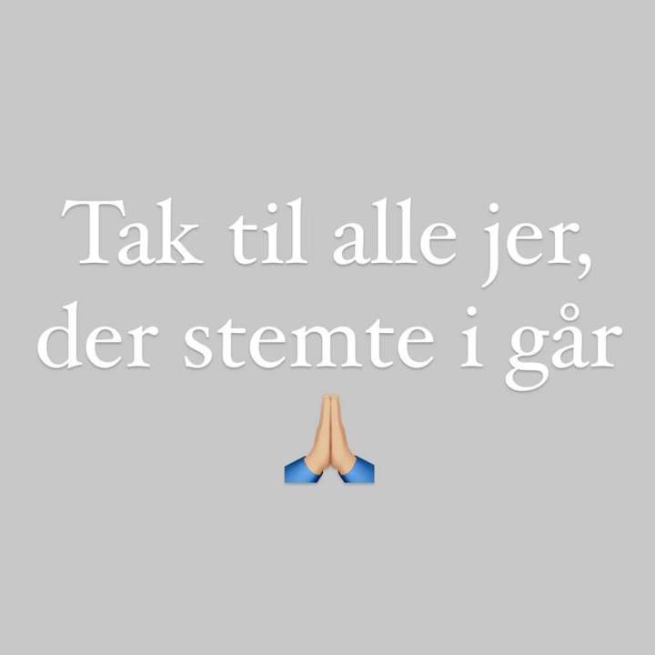 Tak til alle jer, der&nbsp;stemte