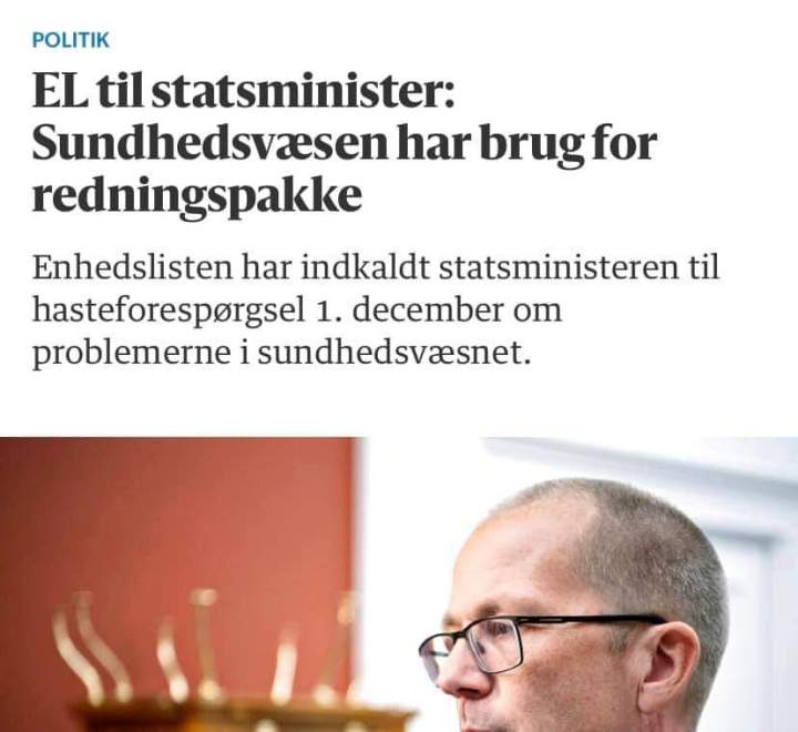 AKUTPAKKE TIL SUNDHEDSVÆSENET